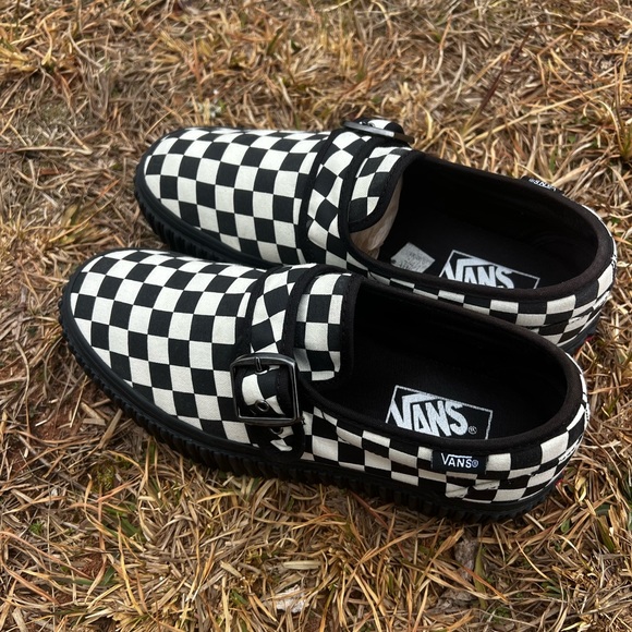 CLEAN Vans size 8 Womens Platform Creeper Mary Jane Checkerboard shoes - Picture 5 of 10